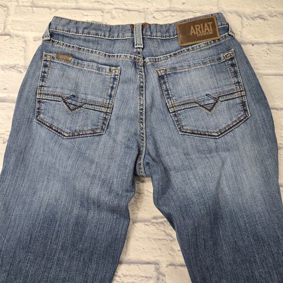 Ariat Men's Western Jeans M5 Slim Straight Embroidered Pockets Stretch size 31 - Picture 8 of 16